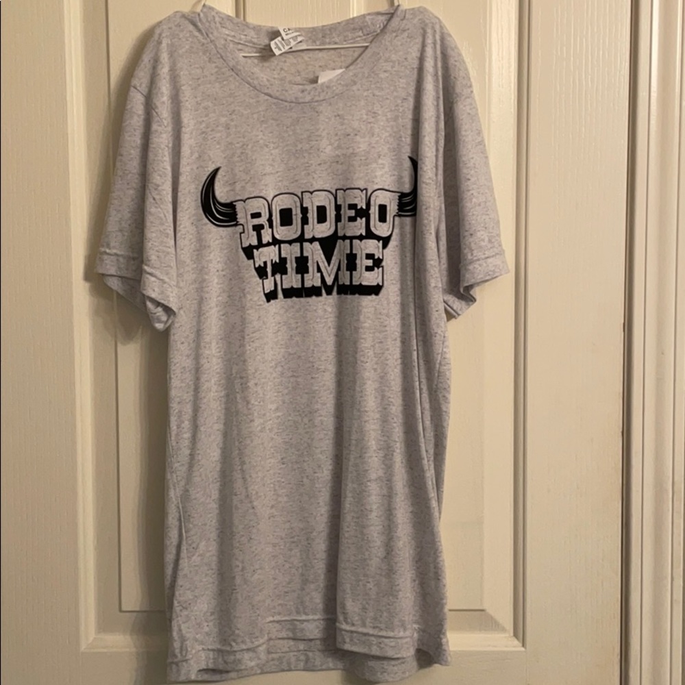 “Rodeo Time” white t-shirt!